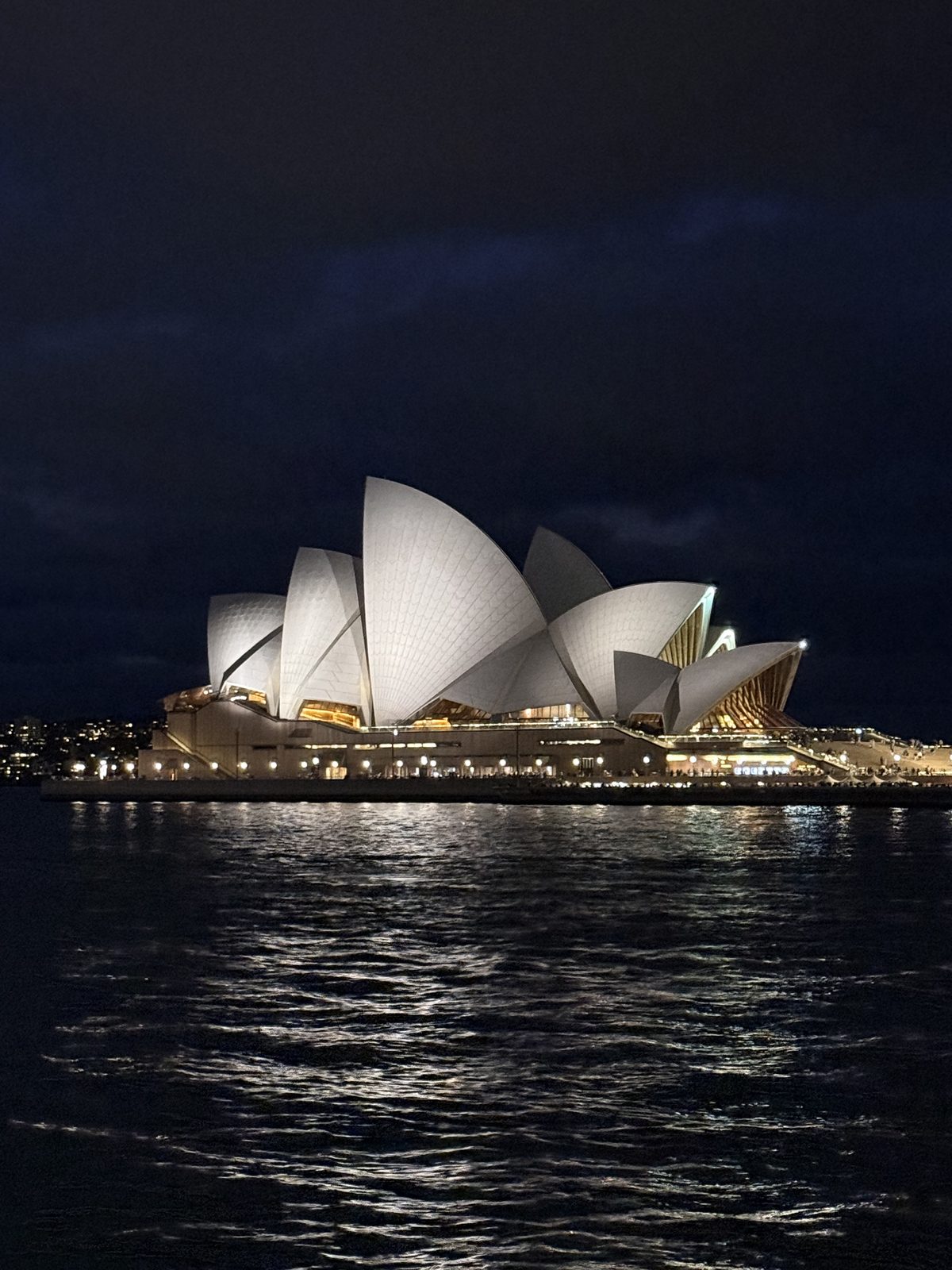 The Sydney Opera House at night